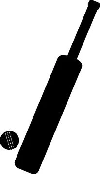 Cricket bat ball icon. Stock Illustration
