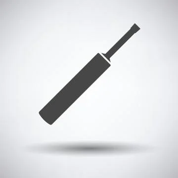 Cricket bat icon Illustrazione stock