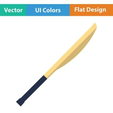 Cricket bat icon Stock Illustration