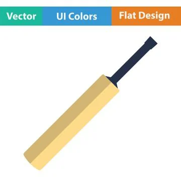 Cricket bat icon Stock Illustration