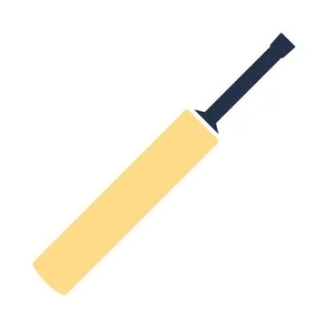 Cricket bat icon Illustrazione stock