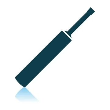 Cricket Bat Icon Illustrazione stock