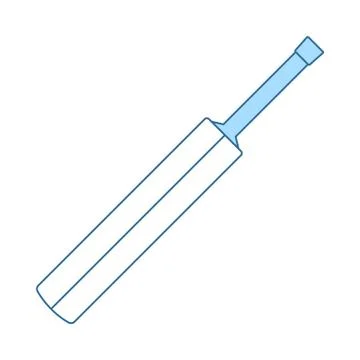 Cricket Bat Icon Illustrazione stock