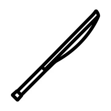 Cricket Bat Icon Illustrazione stock