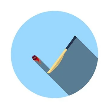 Cricket Bat Icon Stock Illustration