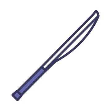 Cricket Bat Icon Illustrazione stock