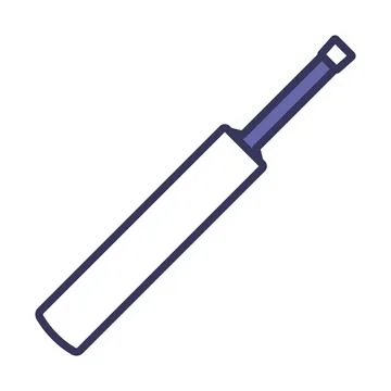Cricket Bat Icon Illustrazione stock