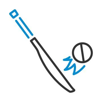 Cricket Bat Icon Stock Illustration