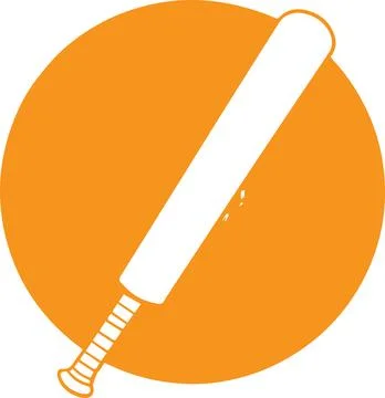 Cricket bat vector art design Stock Illustration