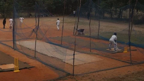 Cricket coaching in India Stock Footage 83459341