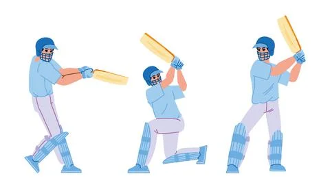 Cricket competition vector Illustrazione stock