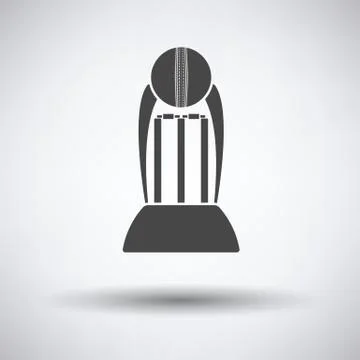 Cricket cup icon Illustrazione stock