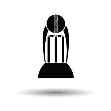 Cricket cup icon Stock Illustration