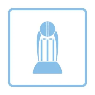 Cricket cup icon Illustrazione stock
