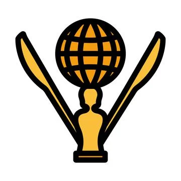 Cricket Cup Icon 스톡 일러스트