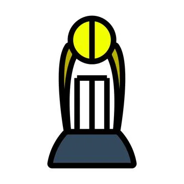 Cricket Cup Icon Illustrazione stock