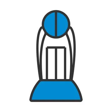Cricket Cup Icon 스톡 일러스트