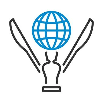 Cricket Cup Icon Illustrazione stock