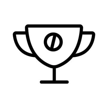 Cricket Cup icon vector. Isolated contour symbol illustration Stock Illustration