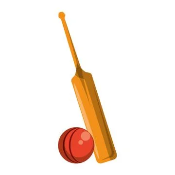 Cricket equiment elements icon cartoon イラスト素材