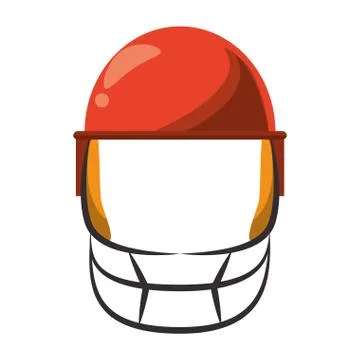 Cricket equiment elements icon cartoon Illustrazione stock