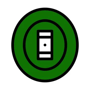 Cricket Field Icon Stock Illustration
