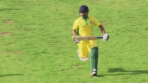 Cricket Game Broadcast Stock Footage 256027310