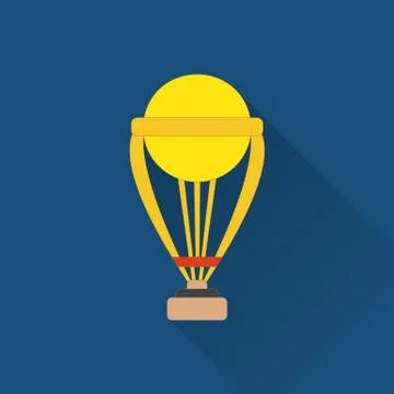 Cricket game flat icon Stock Illustration
