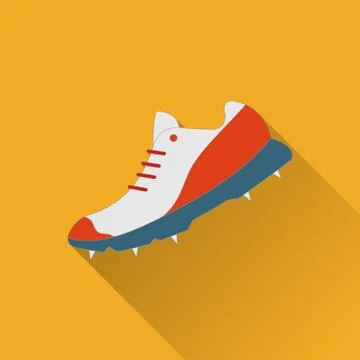 Cricket game flat icon Stock Illustration