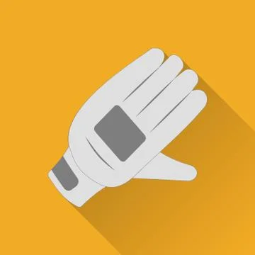 Cricket game flat icon Stock Illustration