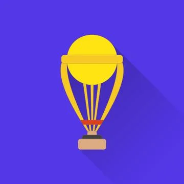 Cricket game flat icon Stock Illustration