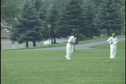 Cricket Game Stock Footage 297313
