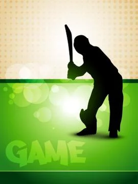 Cricket game 스톡 일러스트