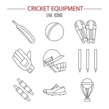 Cricket game vector concept. Stock Illustration