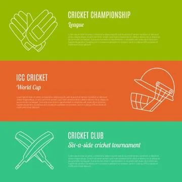 Cricket game vector concept. Stock Illustration