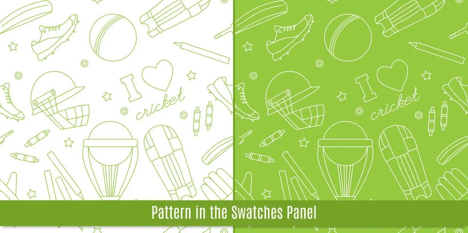 Cricket game vector concept. Stock Illustration