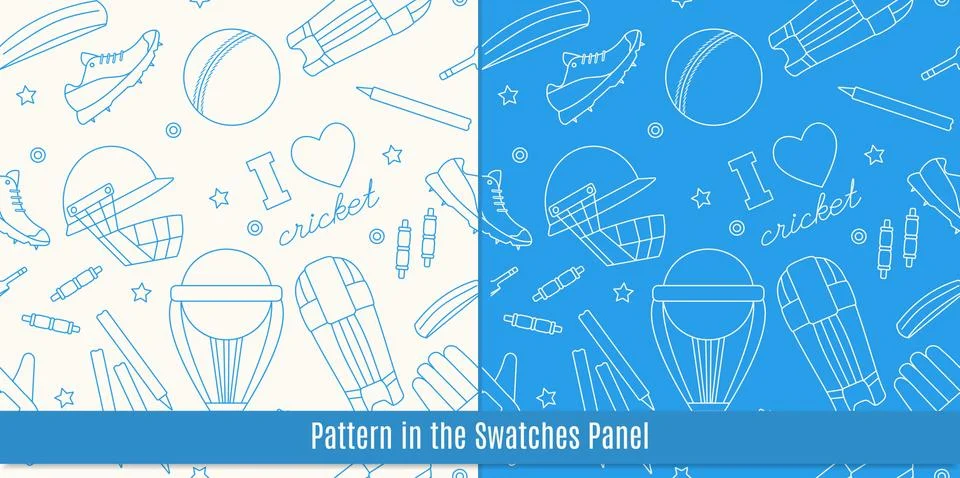 Cricket game vector concept. Stock Illustration