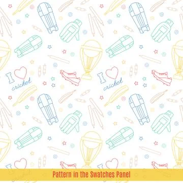 Cricket game vector concept. Stock Illustration