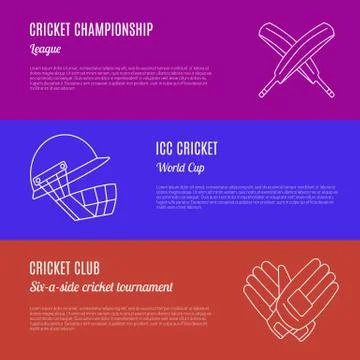 Cricket game vector concept. Stock Illustration