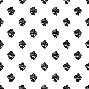 Cricket gloves pattern seamless vector Illustrazione stock