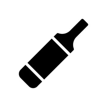 Cricket glyph flat icon 스톡 일러스트