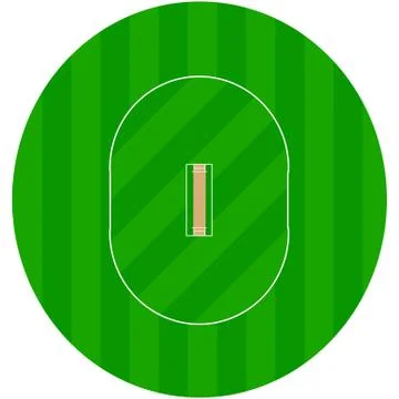 Cricket ground Stock Illustration