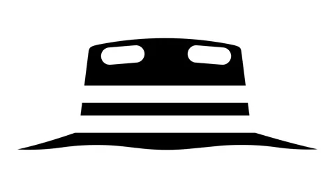 Cricket hat cap glyph icon animation Stock Footage 326744263