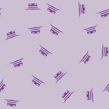 Cricket hat cap glyph vector seamless pattern イラスト素材