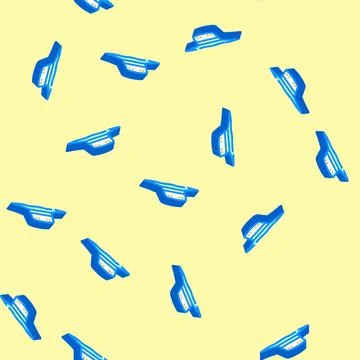 Cricket hat cap isometric icon seamless pattern イラスト素材