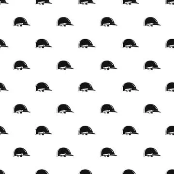 Cricket helmet pattern seamless vector Illustrazione stock