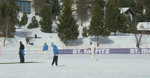 Cricket on ice bowling Video stock 62288632