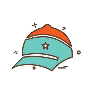 Cricket icon design vector Illustrazione stock