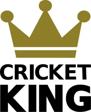 Cricket King Illustrazione stock