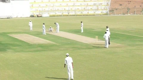 Cricket LBW Appeal Stock Footage 558264